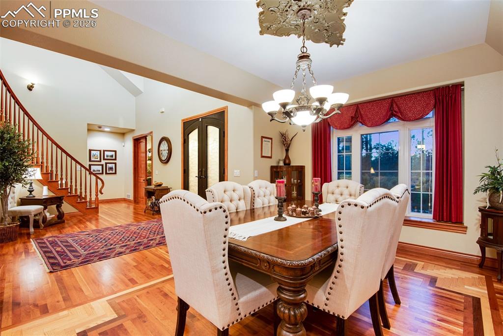 Formal dining area