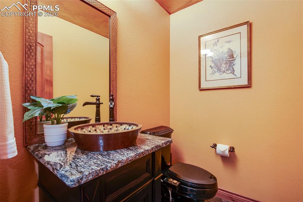 Powder bath on main level