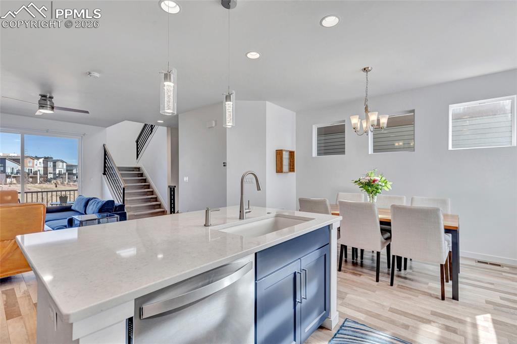 Open floor plan providing ample natural light