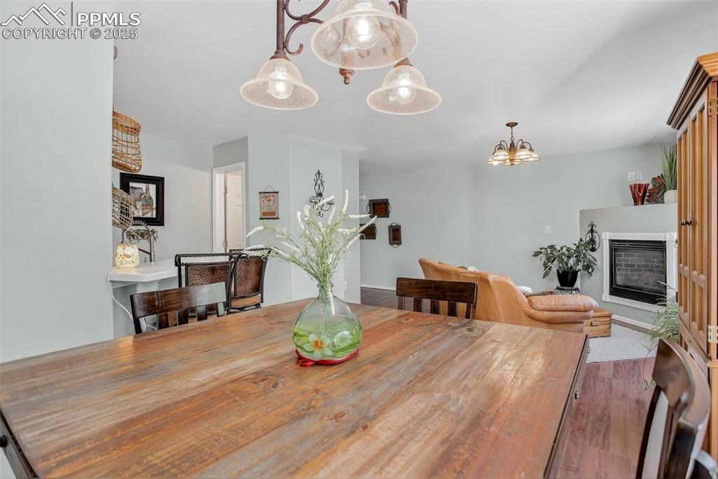 main level living with dining and walk out 