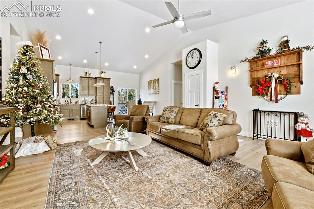 Open Living, Dining, Kitchen Concepts with High Ceilings