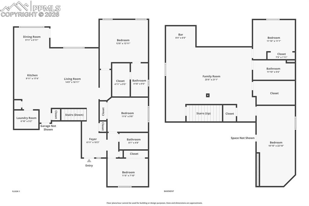 View of floor plan / room layout
