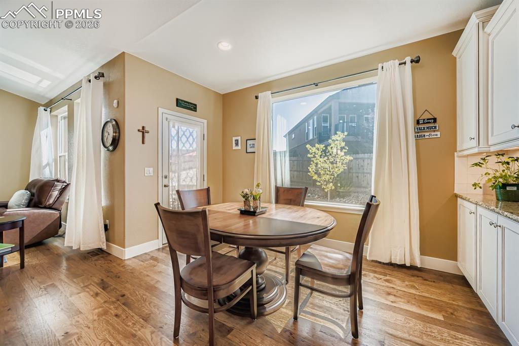 Great breakfast nook 