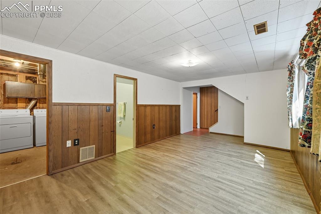 Lower bonus room featuring new LVP floors