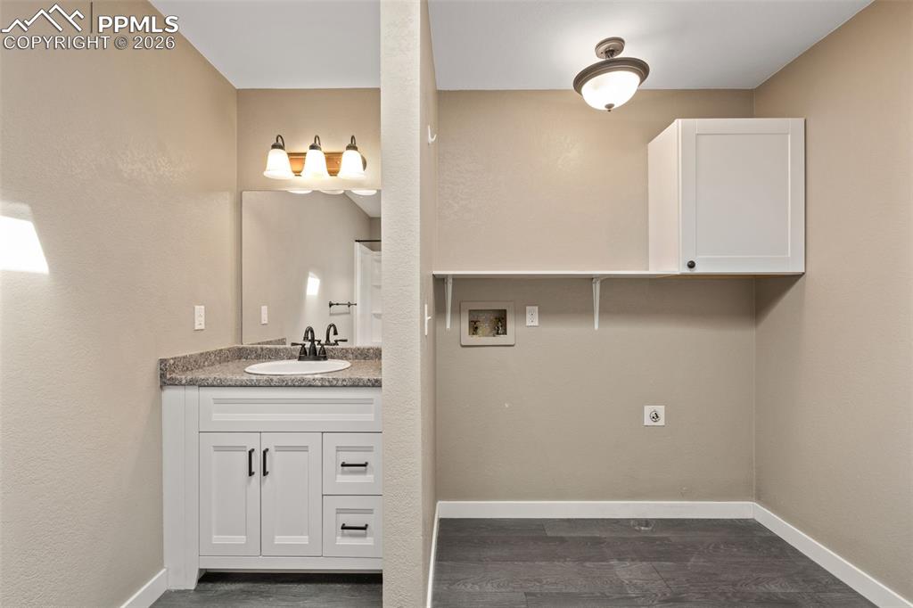 Laundry Area with Electric Hook Ups