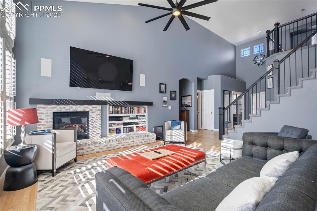 Gas fireplace for those cold Colorado nights and built-ins! 