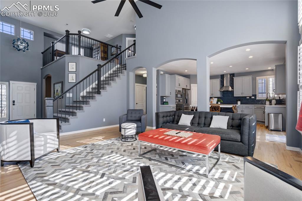 Relax and enjoy family and friends from this open great room.