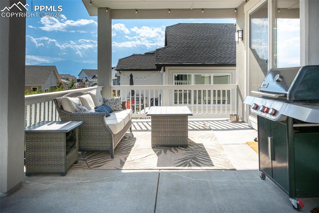 Covered patio off of the dining room