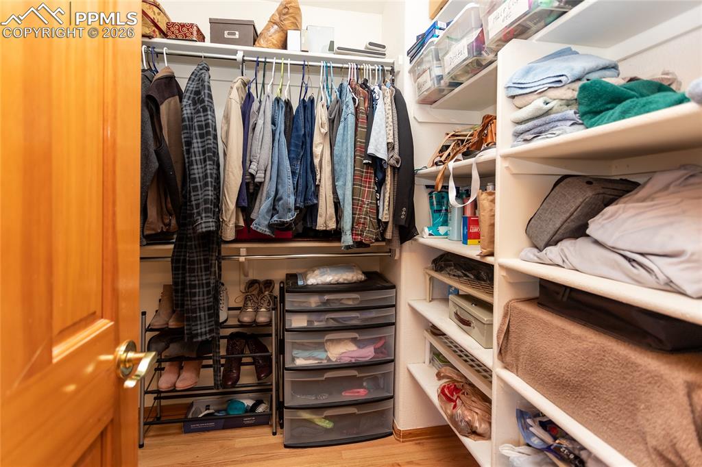 Primary walk-in closet