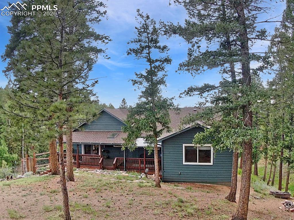 Covered deck with skylight 