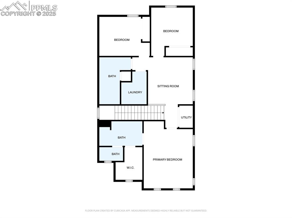 Upstairs floor plan