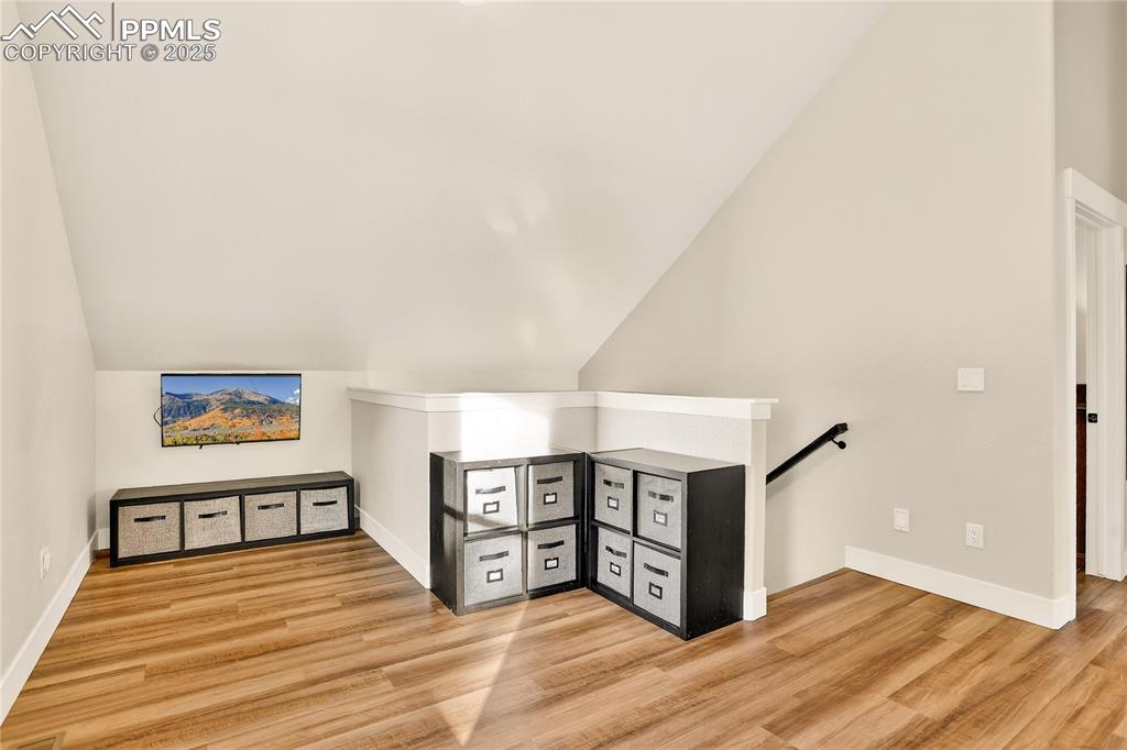 Upstairs loft is spacious and ready for fun family time