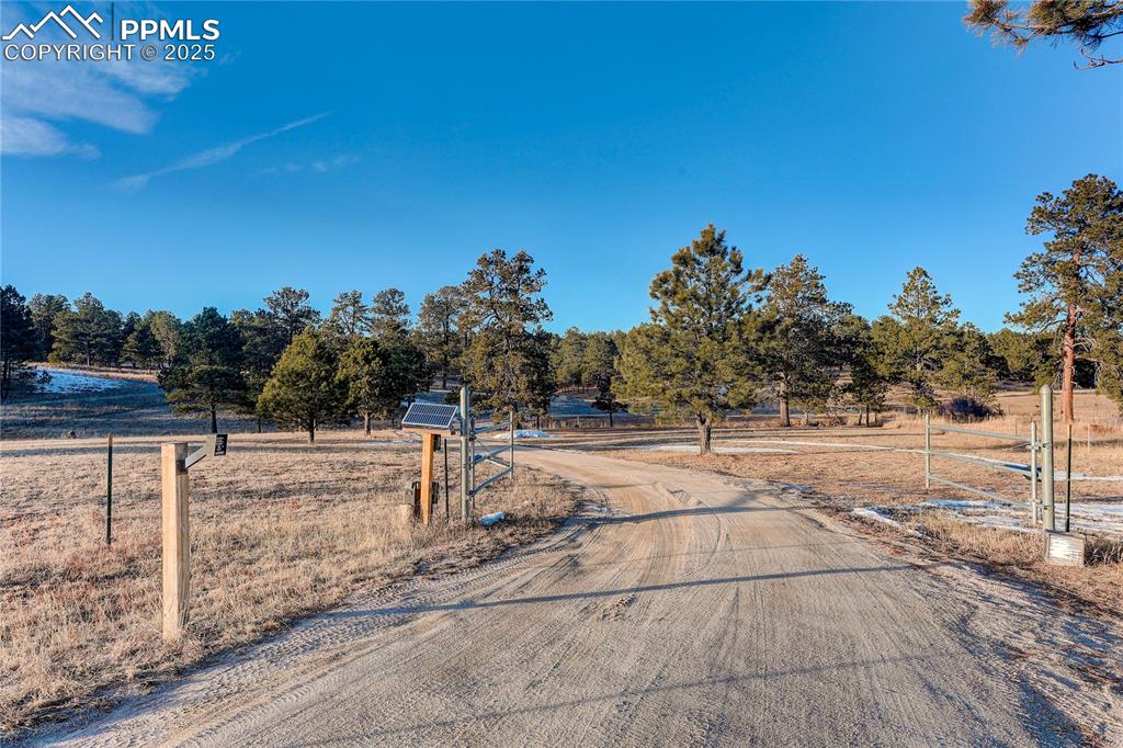 8 acres tucked back in the forest, well off the main road. 