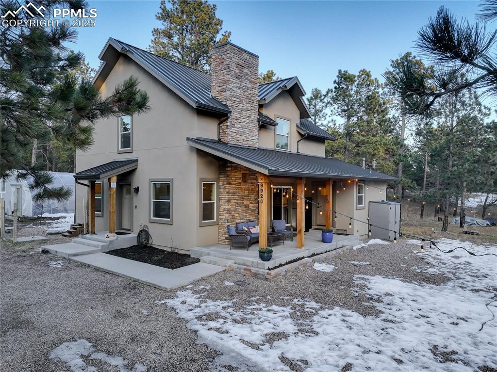 Behind the house find your Chicken Run: Secure, fenced, automated coop door, complete with roosts and easy-access coop area – fresh eggs just steps from your door.