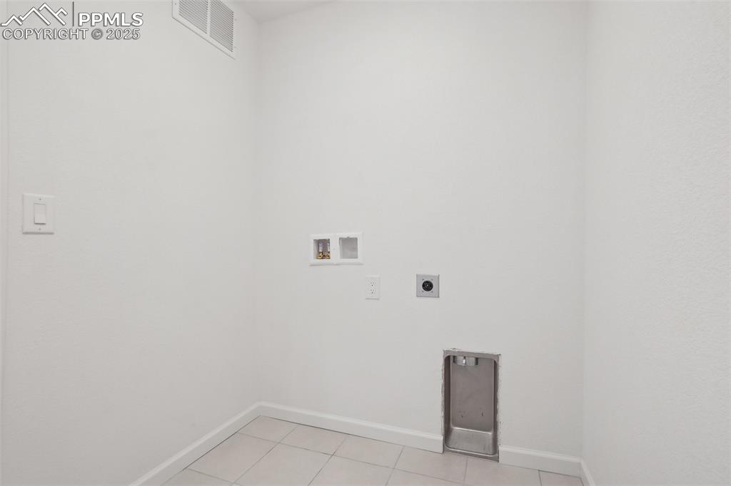 Laundry on upper level