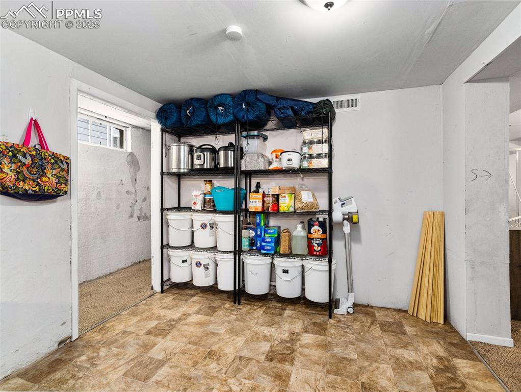 View of storage area