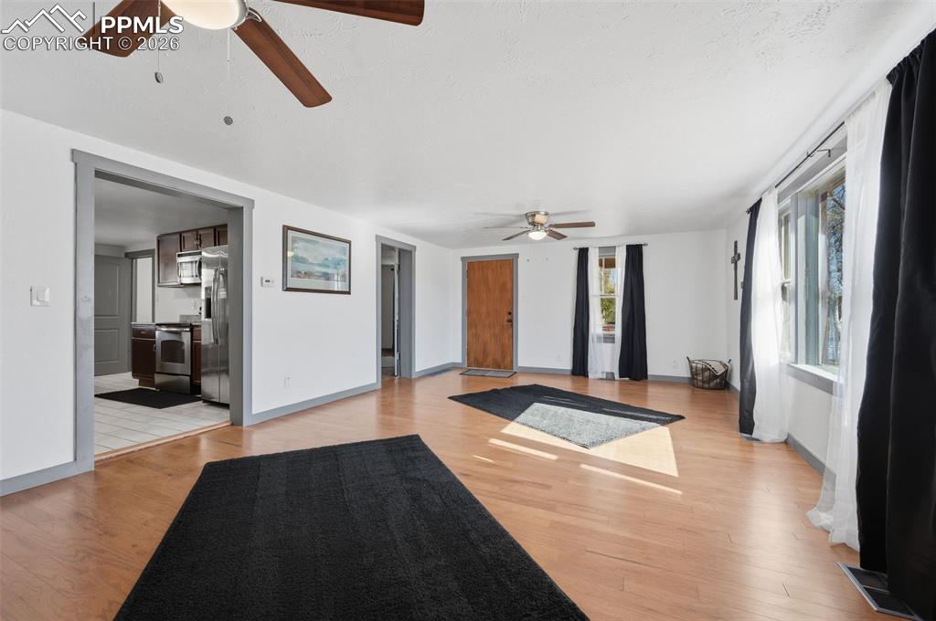 The two fans offer a nice breeze on those warm summer Colorado days. 