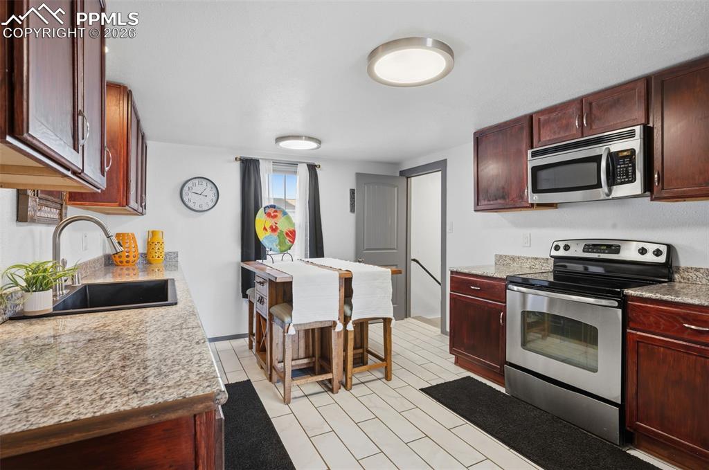 Appliances as seen are included. 