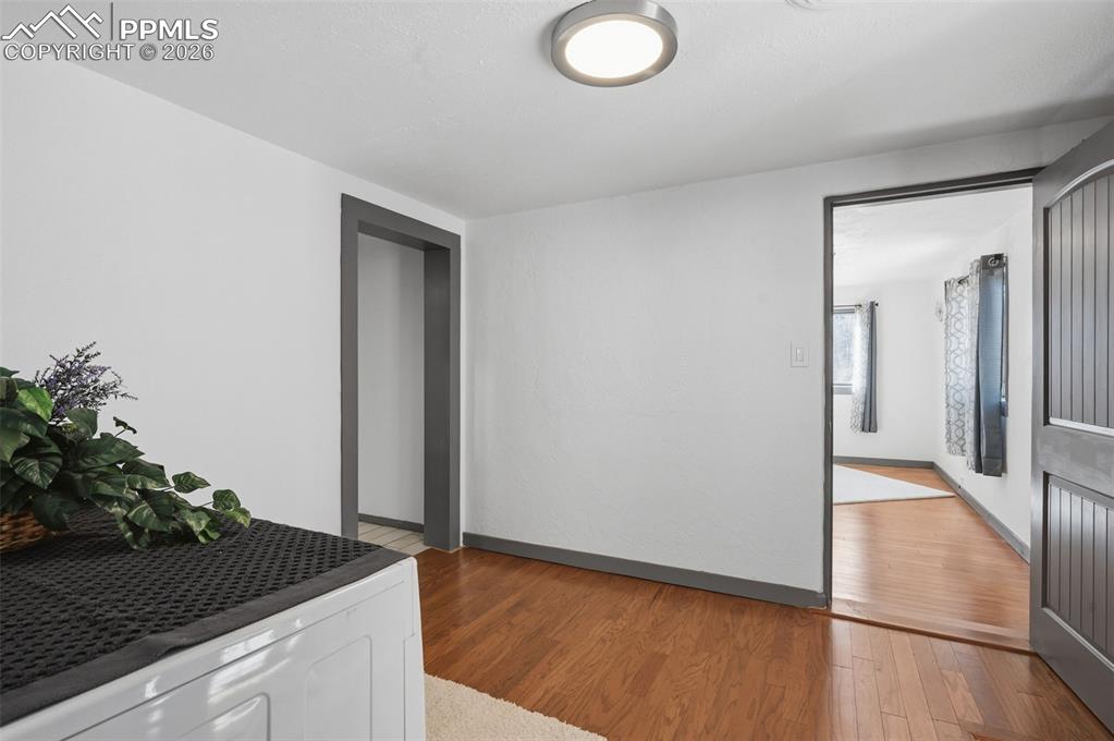 New paint, New trim, New Lights, Flooring finish off this nice little laundry room. 