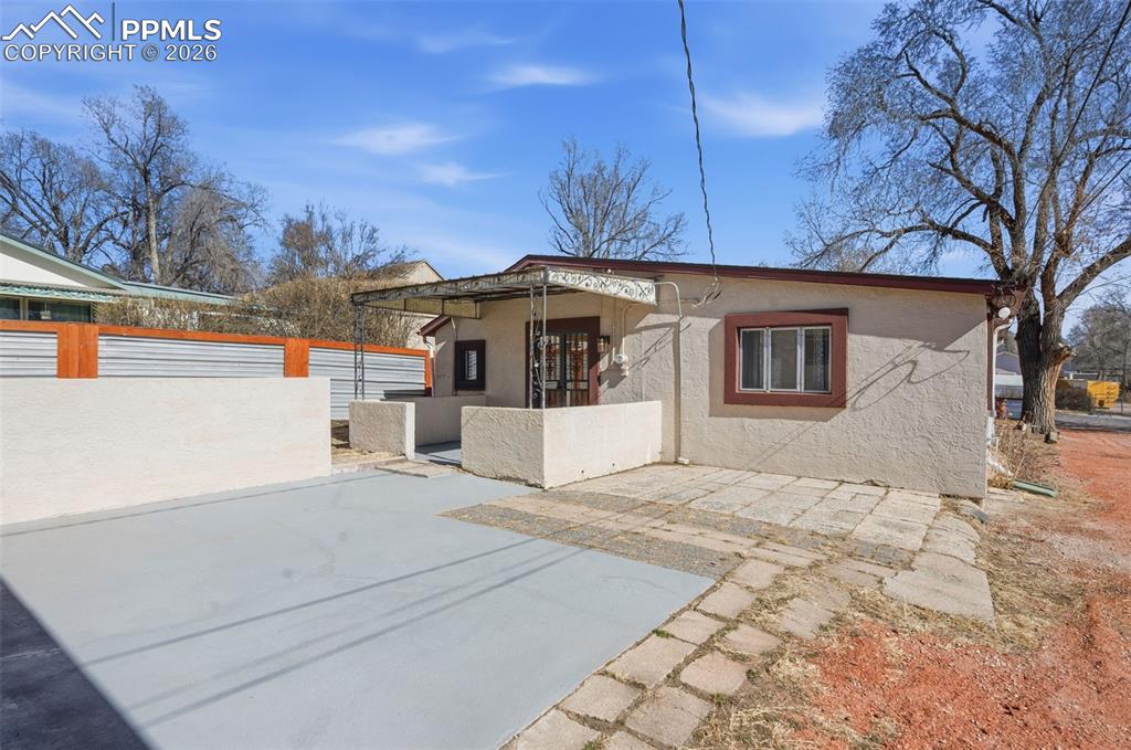 Another good view of the back patios. 