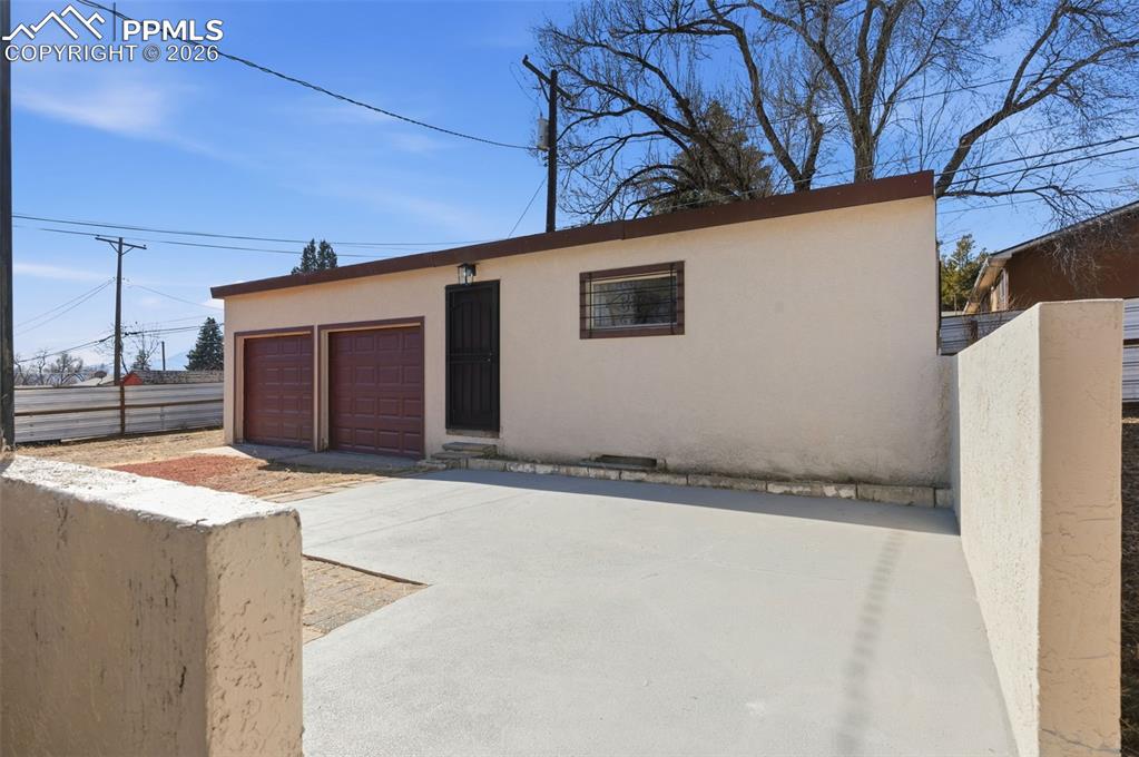 The 2 Car Detached Garage and Additional Dwelling Unit is just a few steps from the main house. 