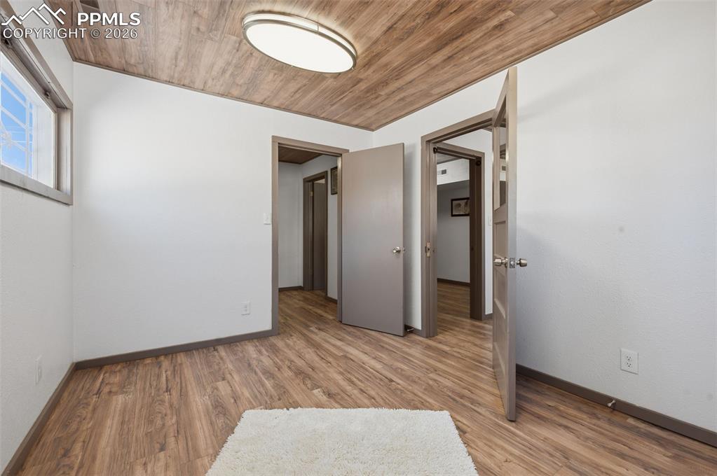 Let's call this bedroom 1, of the guest house which has recently been painted and updated Luxury Vynl Plank flooring, new LED lights with furnace and AC.