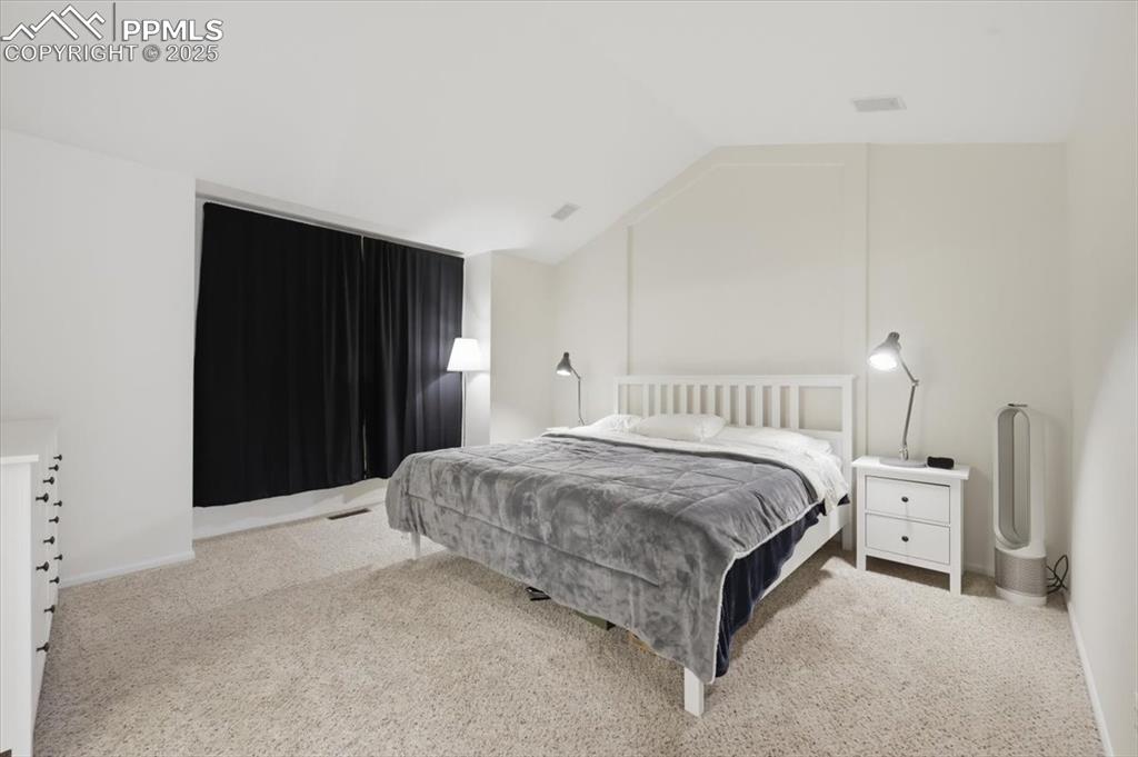 Upper level primary suite.