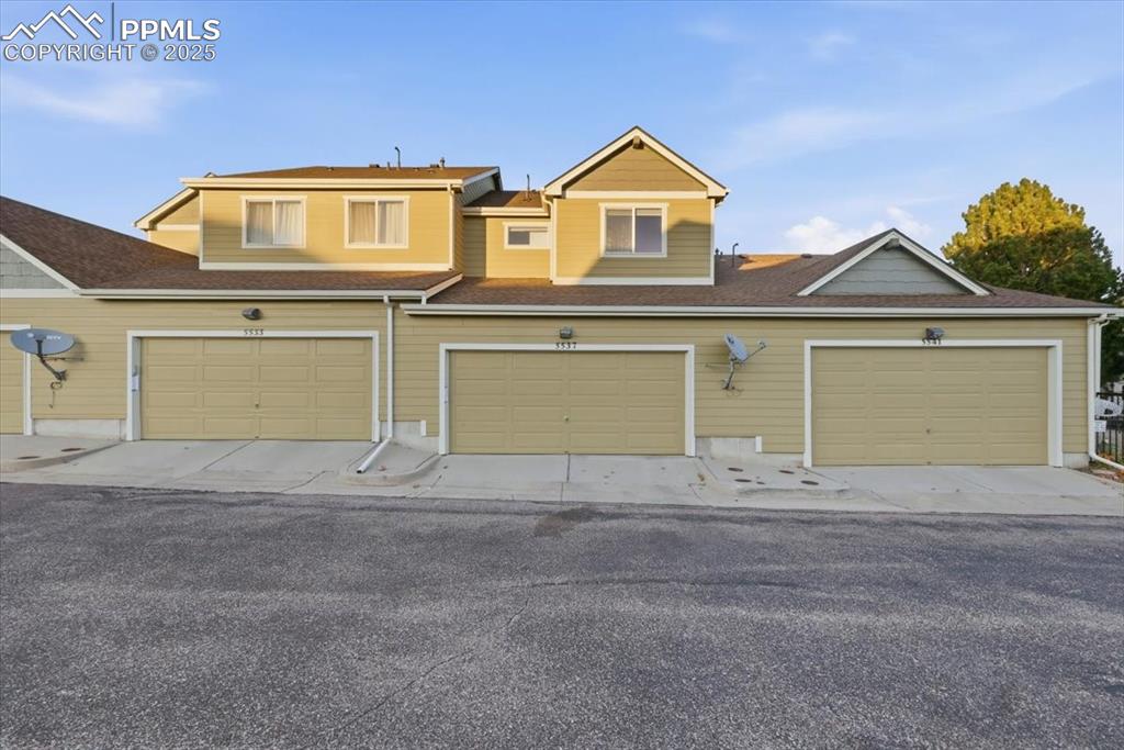 2 car attached garage.