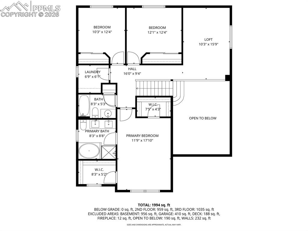 View of floor plan / room layout