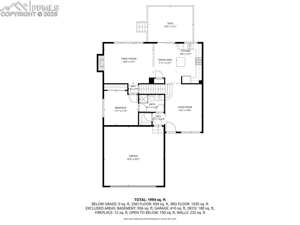 View of floor plan / room layout