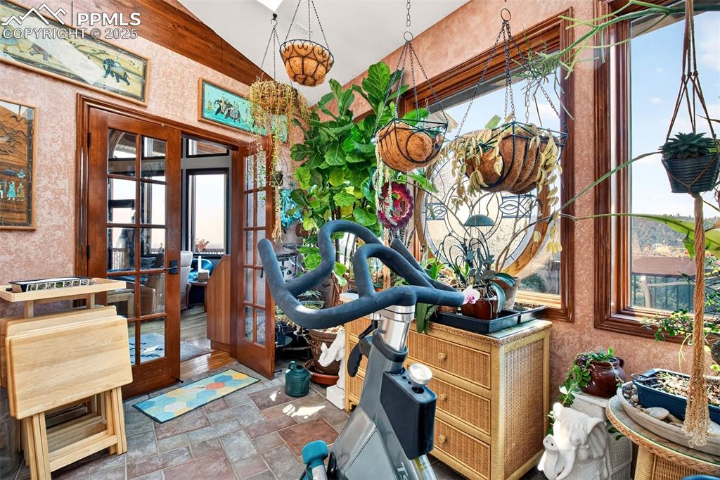 Atrium off living room