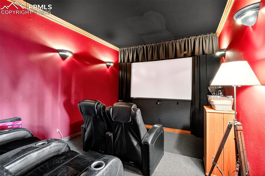 Media/Theatre room on the lower level