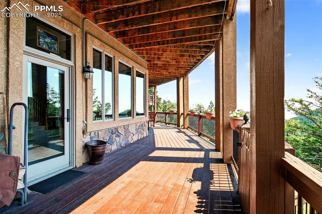Covered deck off bedroom 2