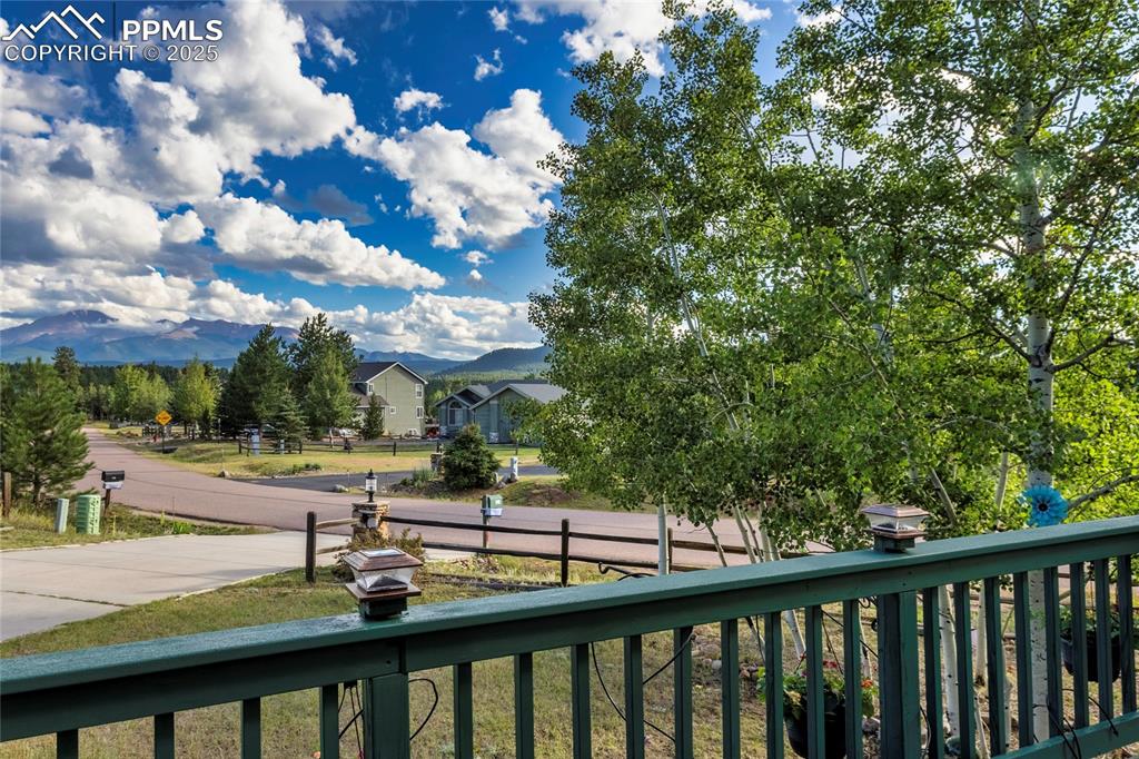 Deck with Pikes Peak view