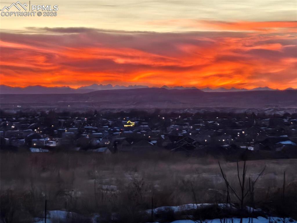 Stunning sunset views from the back deck
