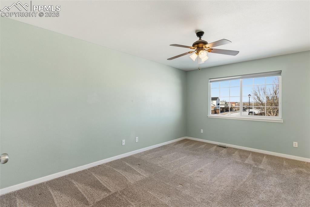 Located on the upper level facing north