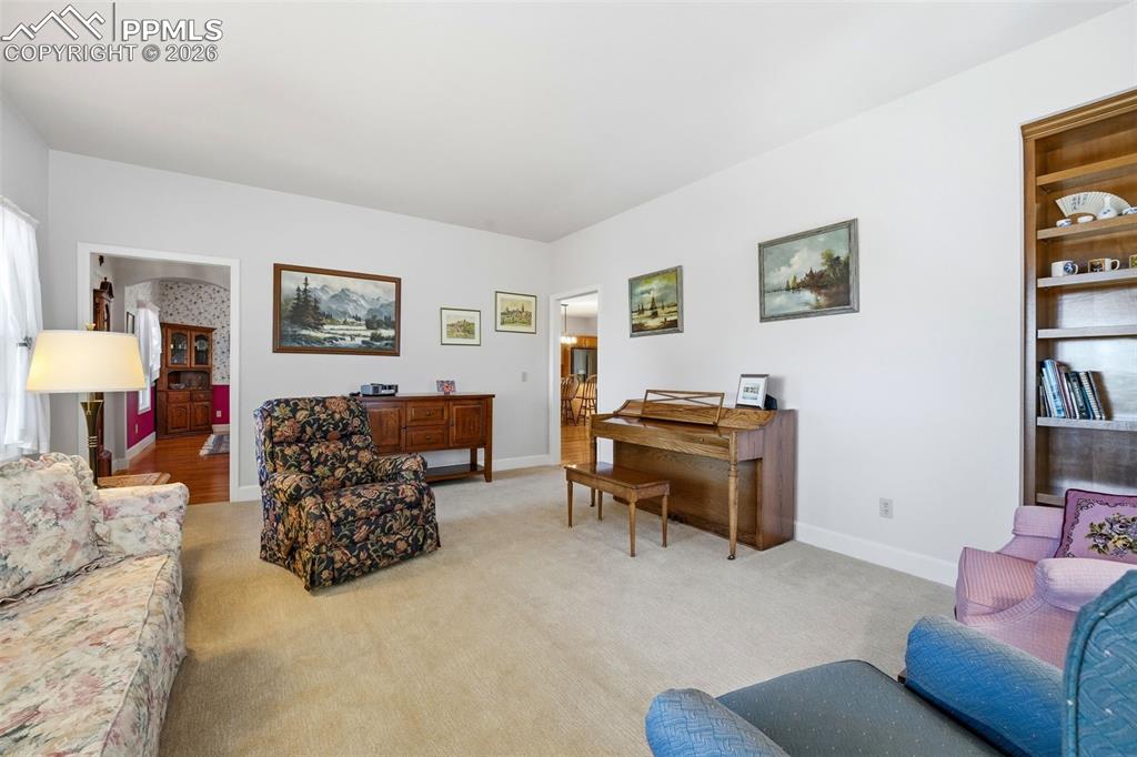 Living Room with Bookshelf