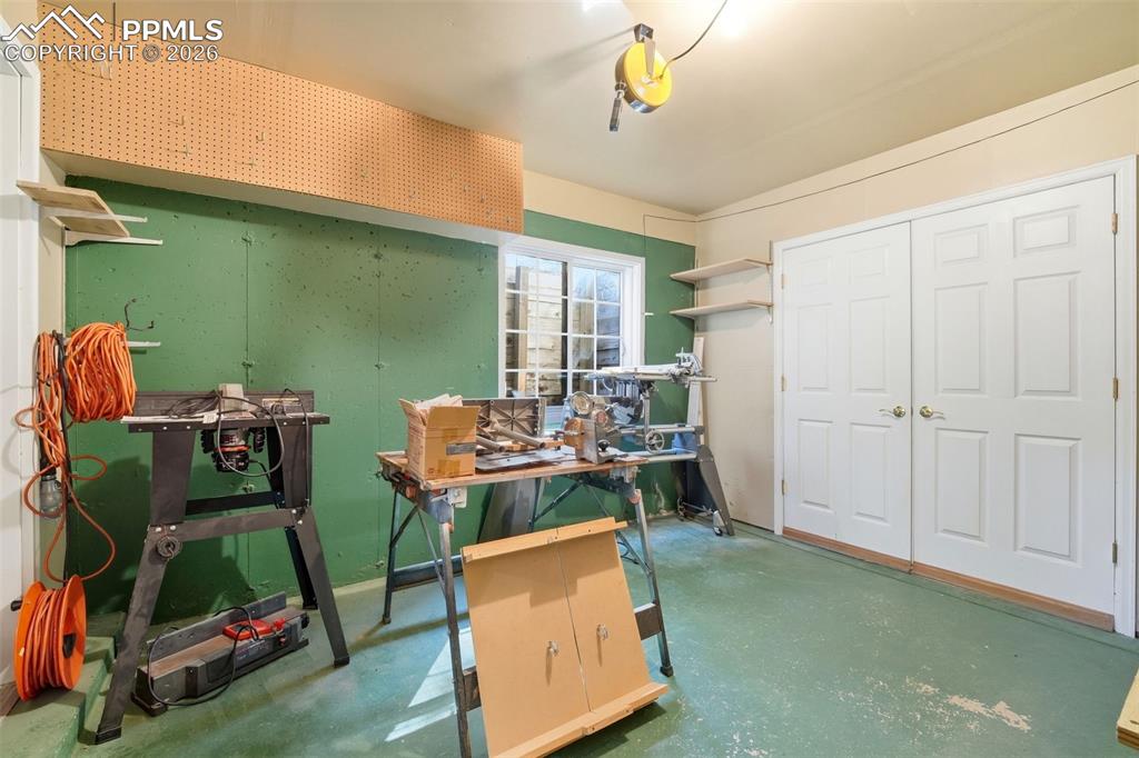 One Side of Workshop (Converted 3rd Garage Bay)