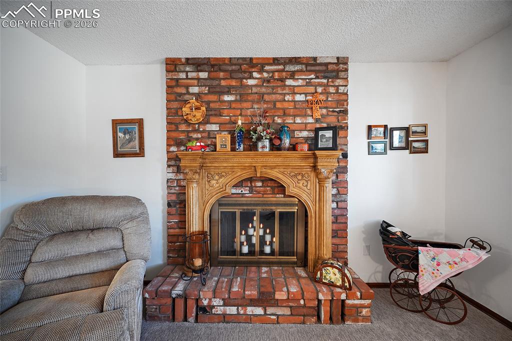 Gas fireplace and French doors are just wonderful extra touches to this home.  