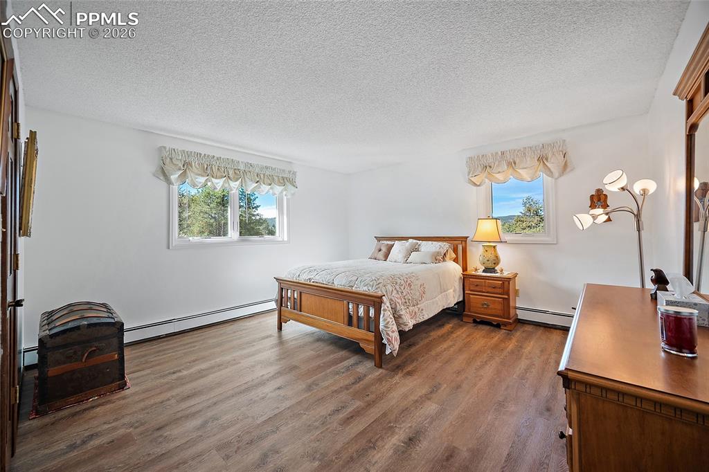 Large spacious bedroom with walk in closet.  