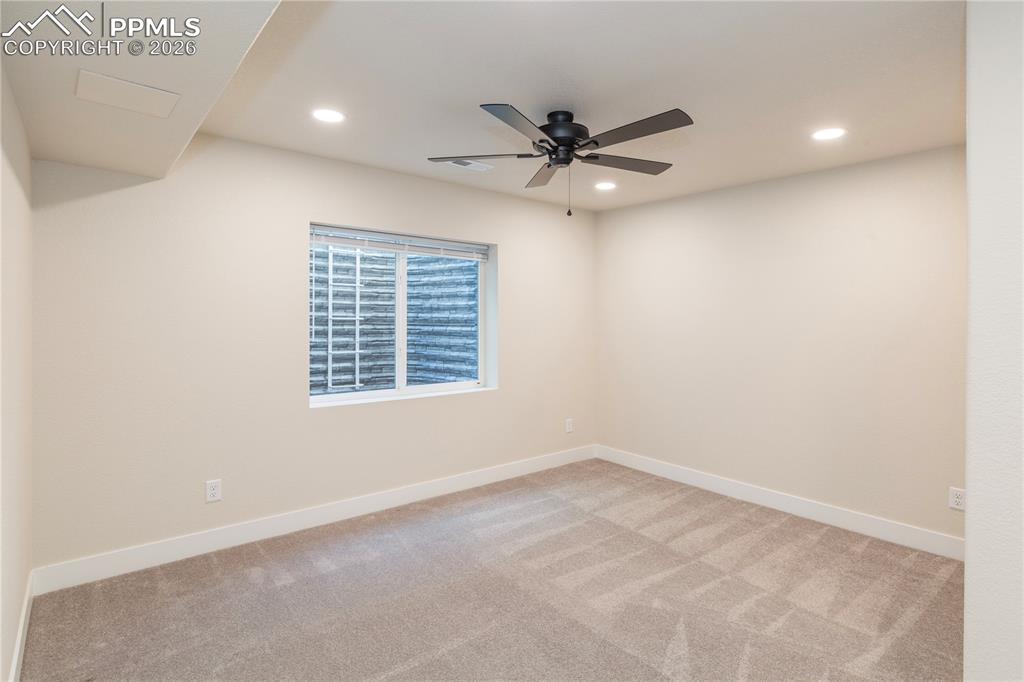 Bedroom #5 in basement is quite spacious as well.