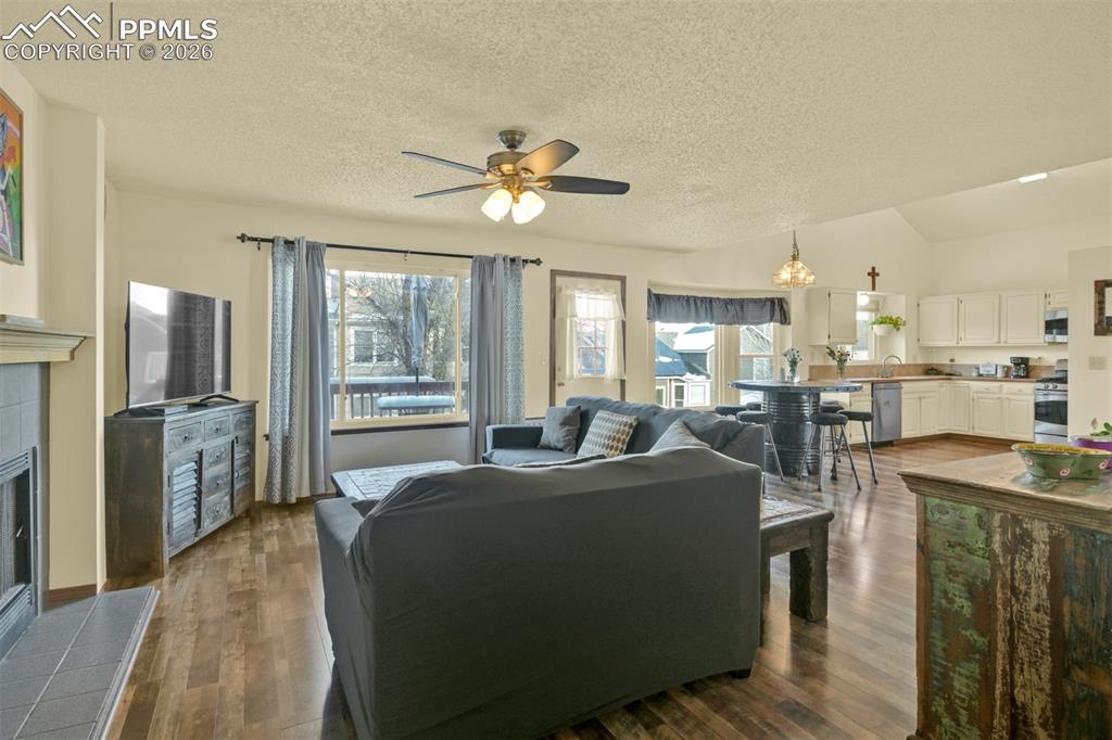 Opposite view of the family room. 