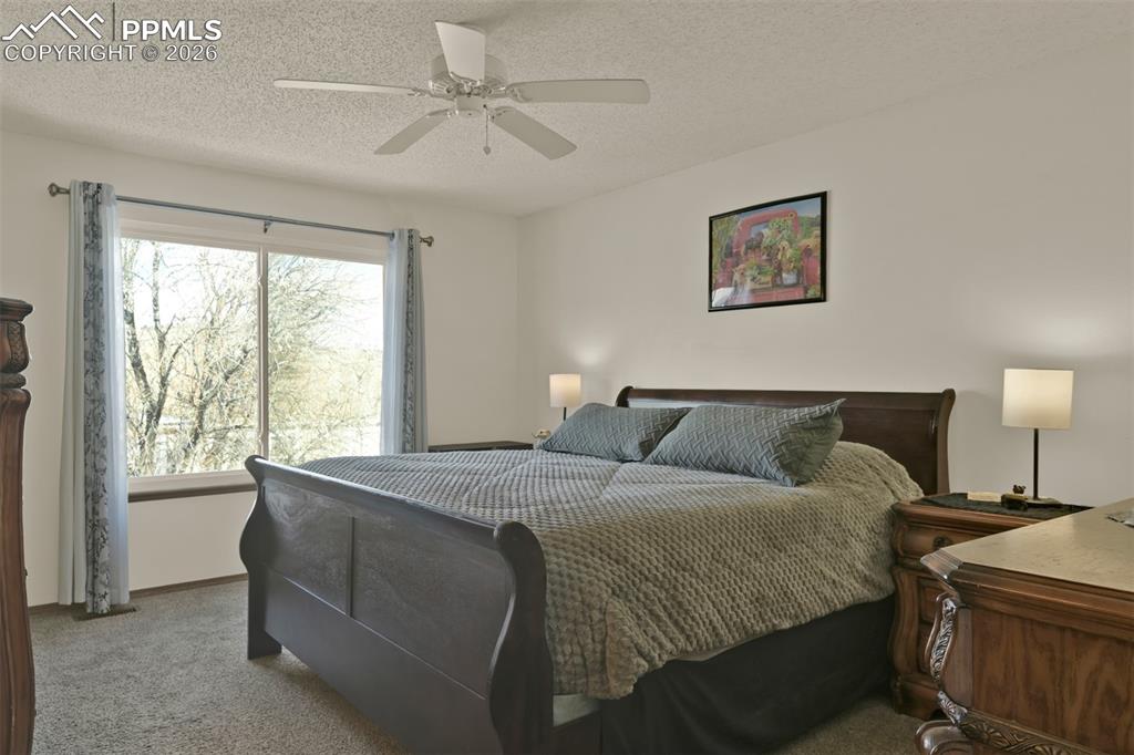 Primary Bedroom Suite with private full bathroom. 