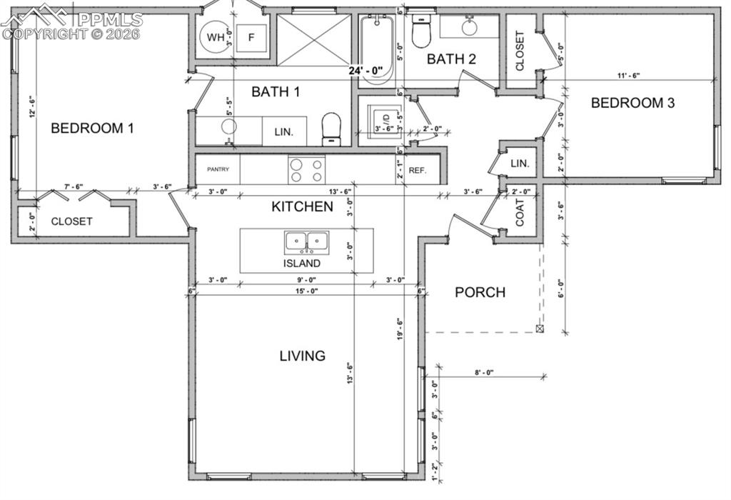 Floor plan of home 