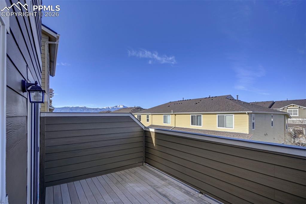 Easy access from kitchen to balcony.