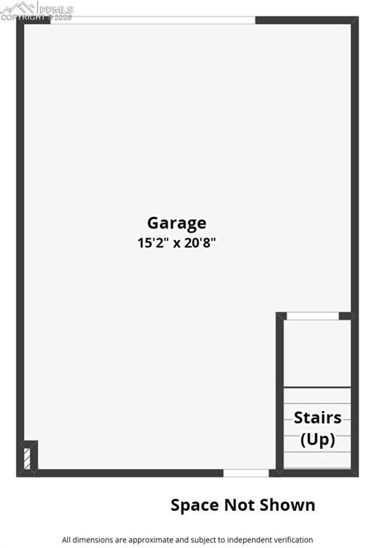 Garage entry into house lots of space for storage.