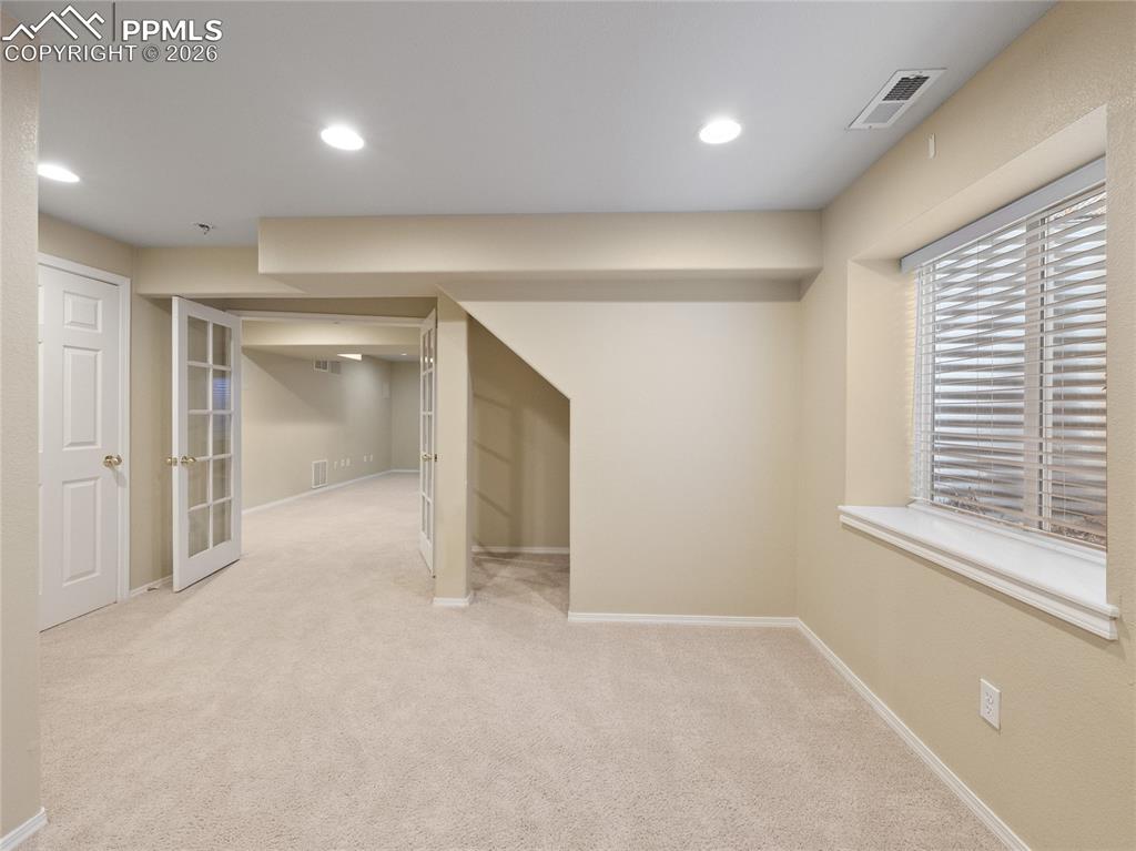 Finished basement bedroom 