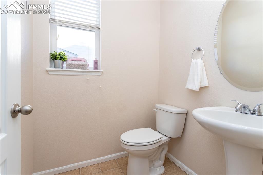 Half bathroom on main level