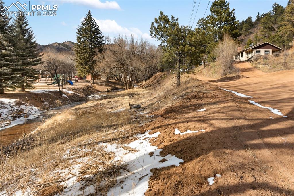 River in front of property