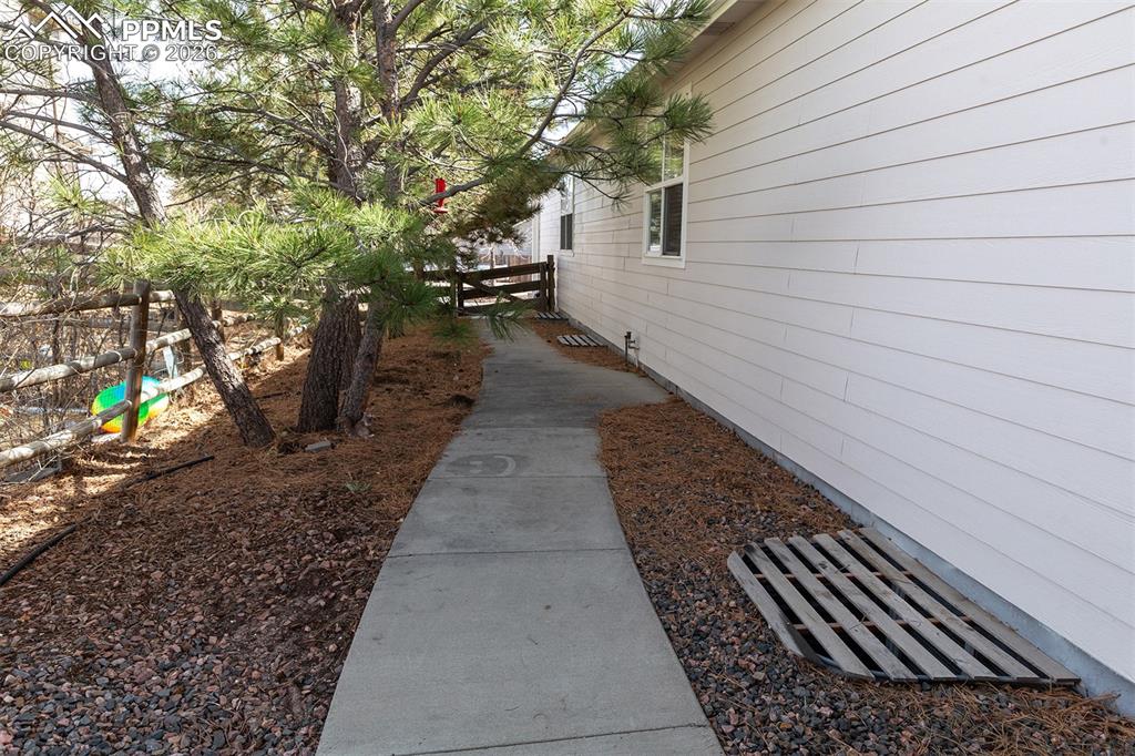 Walkway to the front of home..